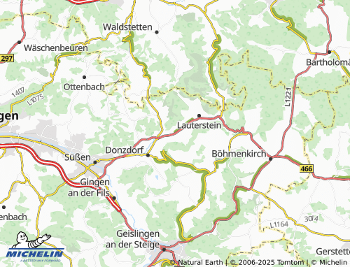MICHELIN Grünbach map - ViaMichelin
