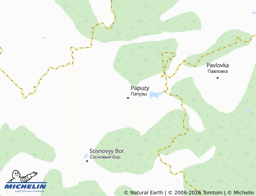 MICHELIN-Landkarte Papuzy - ViaMichelin