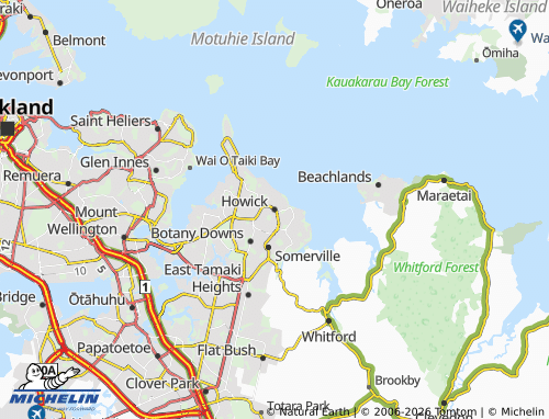Mapa MICHELIN Howick - ViaMichelin