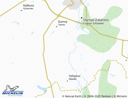 MICHELIN Tenishevo map - ViaMichelin