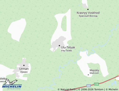 MICHELIN-Landkarte Ulu-Telyak - ViaMichelin