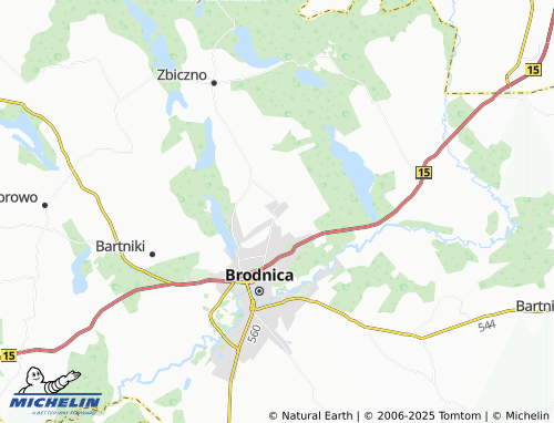 MICHELIN Karbowo map - ViaMichelin