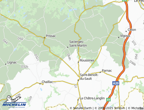 MICHELIN-Landkarte Montbrou - ViaMichelin