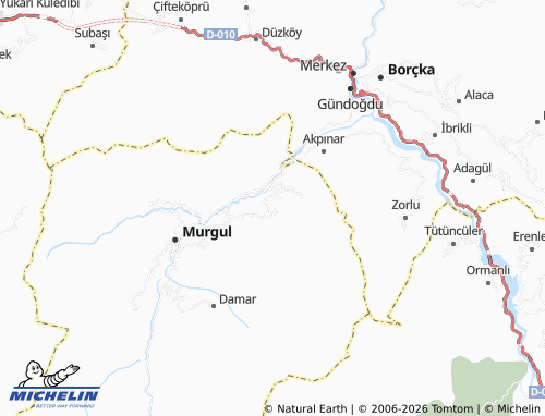 MICHELIN Akantaş map - ViaMichelin