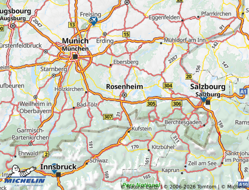 MICHELIN Rosenheim map - ViaMichelin