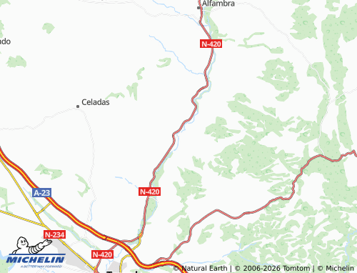 MICHELIN Cuevas Labradas map - ViaMichelin