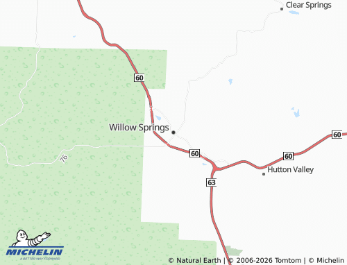 Mapa MICHELIN Willow Springs - ViaMichelin