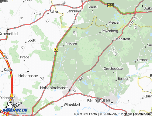 MICHELIN-Landkarte Hohenfiert - ViaMichelin