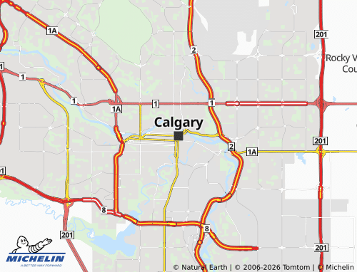 Carte MICHELIN Calgary - ViaMichelin