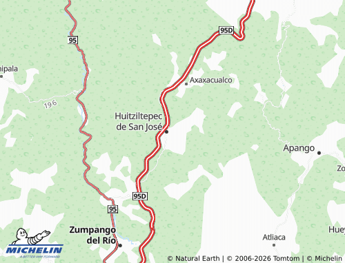 Mapa MICHELIN Huitziltepec de San Nicolás - ViaMichelin