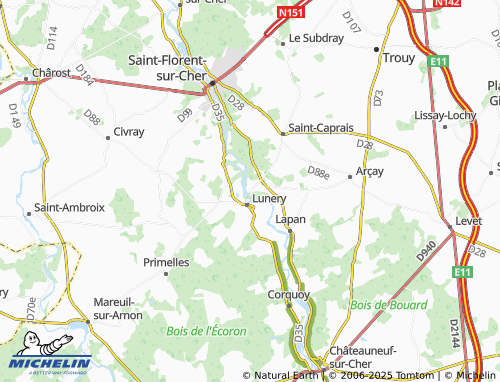 Mapa MICHELIN Chanteloup - ViaMichelin
