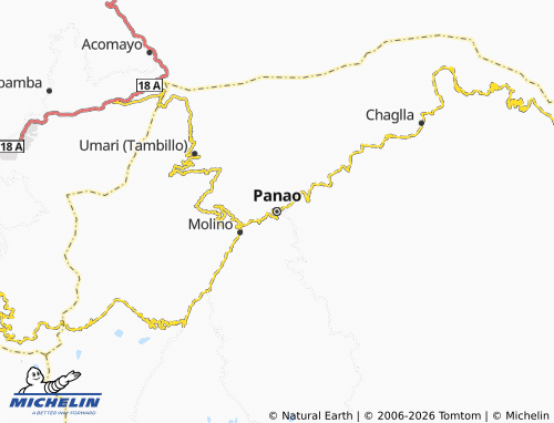 Mapa MICHELIN Panao - ViaMichelin