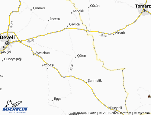 Mappa MICHELIN Çöten - ViaMichelin