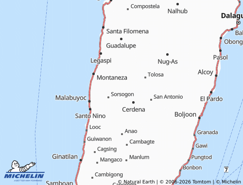 MICHELIN Cansilongan map - ViaMichelin