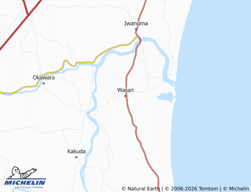 MICHELIN Watari map - ViaMichelin