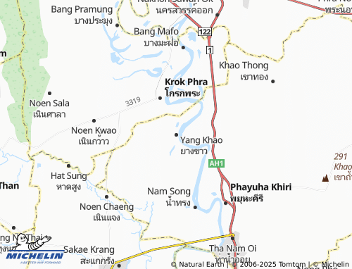 MICHELIN Yang Khao map - ViaMichelin
