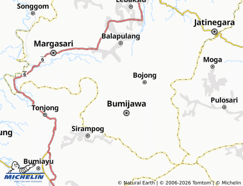 MICHELIN Sumbaga map - ViaMichelin