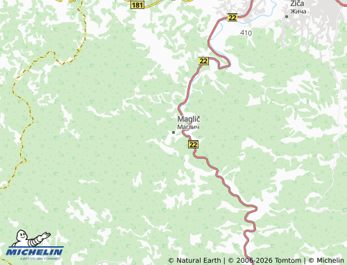 Carte MICHELIN Maglič - ViaMichelin