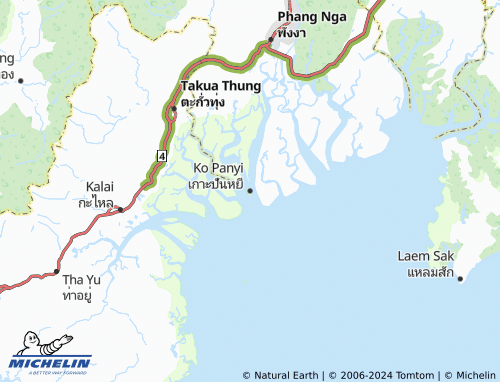 MICHELIN Ko Panyi map - ViaMichelin