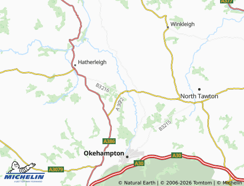 Mapa MICHELIN Jacobstowe - ViaMichelin