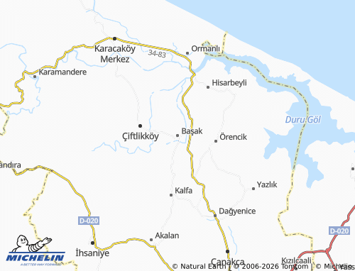 Mapa MICHELIN Başak - ViaMichelin