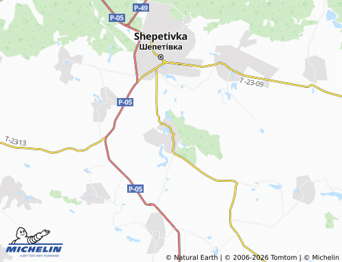MICHELIN Horodyshche map - ViaMichelin