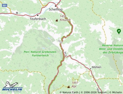 Mapa MICHELIN Neumarkt in der Steiermark - ViaMichelin