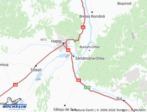 Mappa MICHELIN Sântămăria-Orlea - ViaMichelin