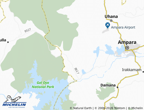 MICHELIN Dambethalawa map - ViaMichelin