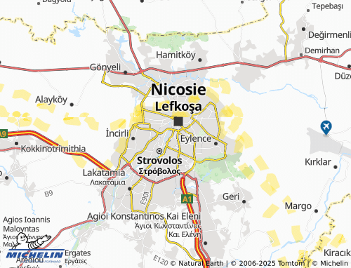 MICHELIN Agioi Omologites map - ViaMichelin