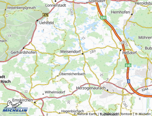 MICHELIN Mitteldorf map - ViaMichelin