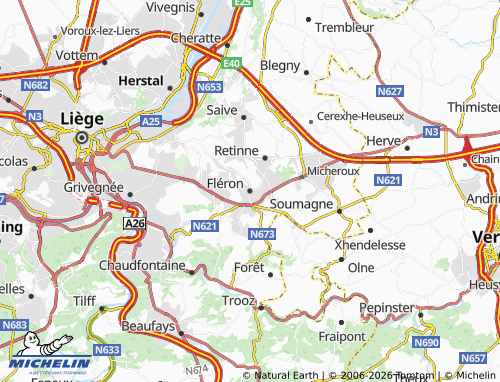 Mappa MICHELIN Fléron - ViaMichelin