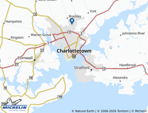 Kaart MICHELIN Charlottetown - ViaMichelin