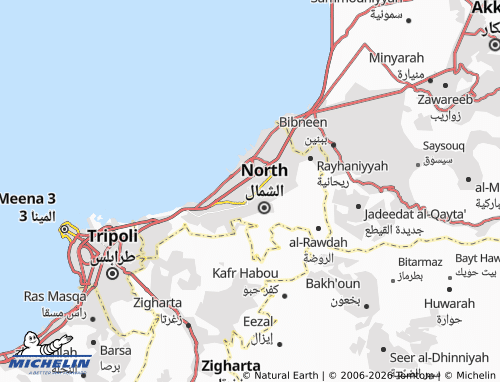 Mapa MICHELIN al-Miniyah al-Danniyah - ViaMichelin