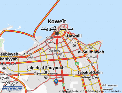 MICHELIN Al Faiha 9 map - ViaMichelin