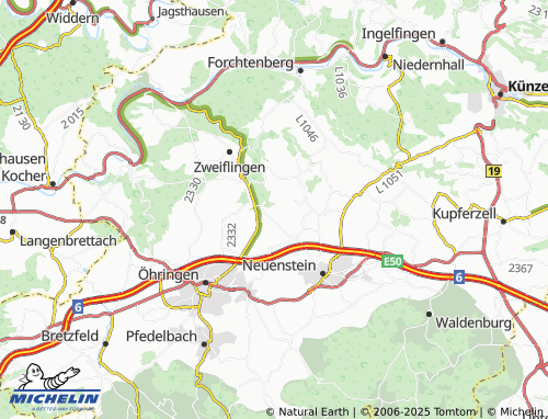 Carte MICHELIN Steinsfürtle - ViaMichelin