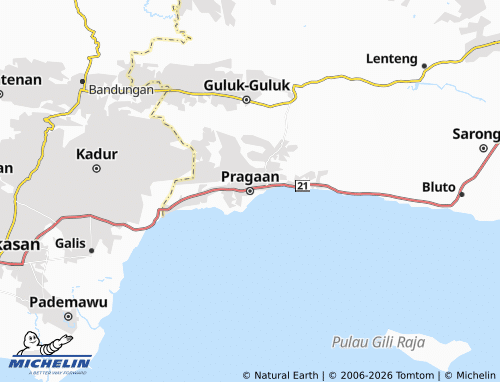 MICHELIN Pragaan map - ViaMichelin
