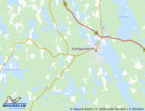 Carte MICHELIN Pylvänälä - ViaMichelin