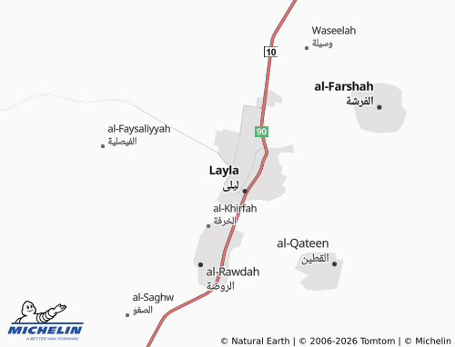 MICHELIN-Landkarte al-Nahdah - ViaMichelin