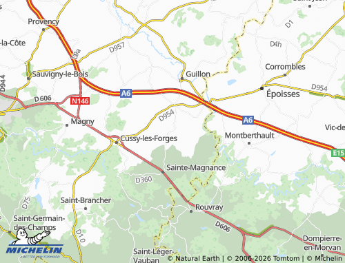 Mapa MICHELIN Chevannes - ViaMichelin