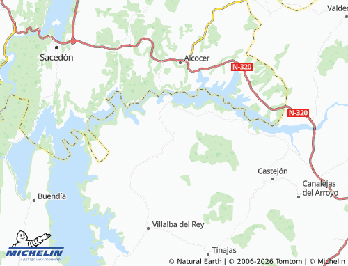 MICHELIN Alcohujate map - ViaMichelin