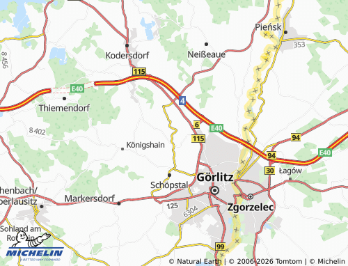 MICHELIN-Landkarte Ebersbach - ViaMichelin
