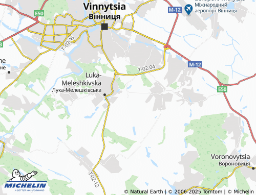 MICHELIN Parpurivtsi map - ViaMichelin