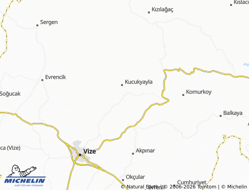 MICHELIN Küçükyayla map - ViaMichelin