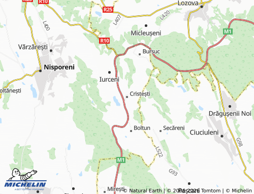 MICHELIN Cristești map - ViaMichelin