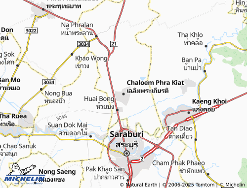 MICHELIN Chaloem Phra Kiat map - ViaMichelin