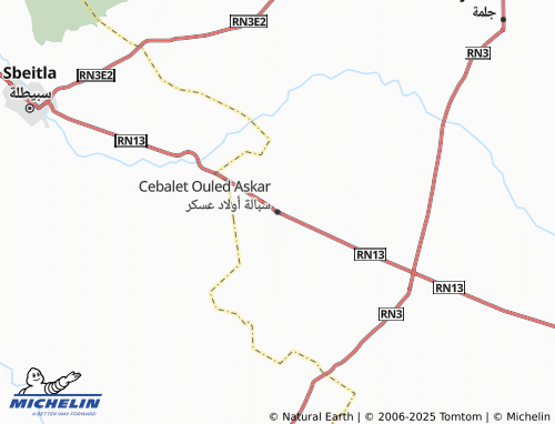 Carte MICHELIN Cebalet Ouled Askar - ViaMichelin