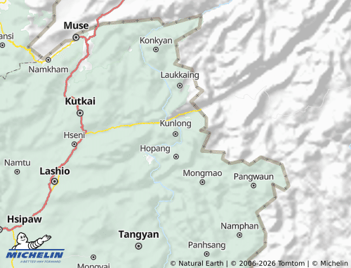 Kaart MICHELIN Kunlong District - ViaMichelin