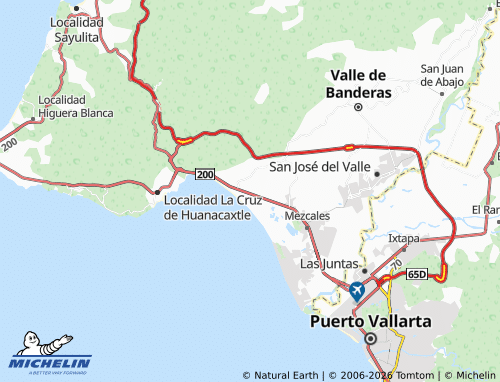 MICHELIN Bugambilias, Bucerías map - ViaMichelin