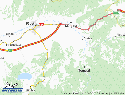 MICHELIN Brănești map - ViaMichelin